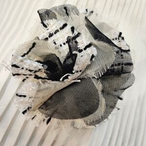 Tweed & Fabric Flower Brooch/Pin